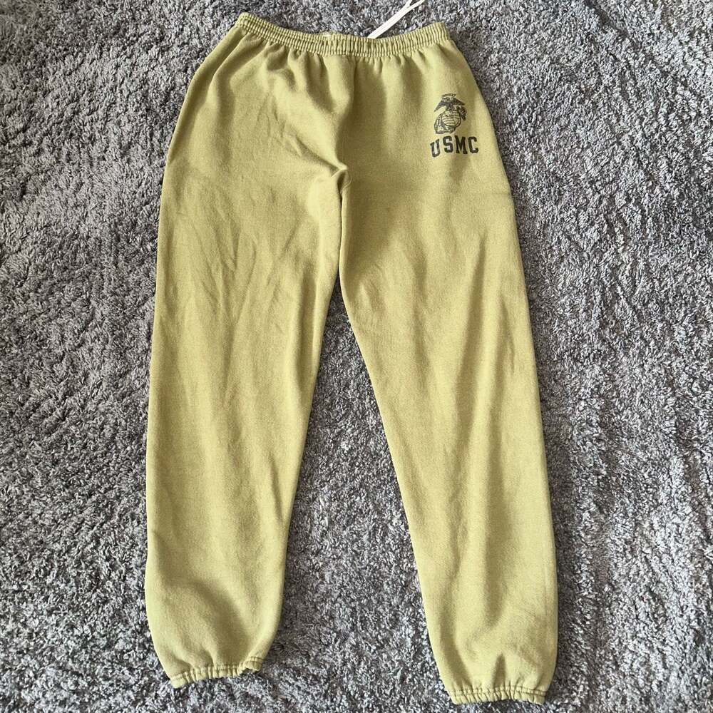 Vintage Soffe USMC Military Issue Green Sweatpants Size Large Made in USA